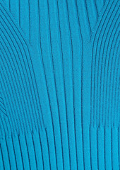 Herve Leger Hervé Léger - Ribbed-knit mini dress - Blue - XXS