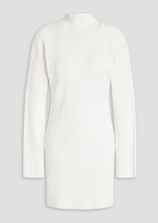 Herve Leger Hervé Léger - Ribbed-knit mini dress - White - XXS