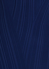 Herve Leger Hervé Léger - Ribbed-knit midi dress - Blue - L