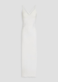 Herve Leger Hervé Léger - Stretch-knit midi dress - White - XS