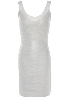 Herve Leger Hervé Léger - Metallic coated bandage mini dress - Metallic - M