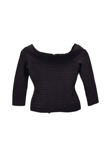 Herve Leger Bandage Top in Black Cupro