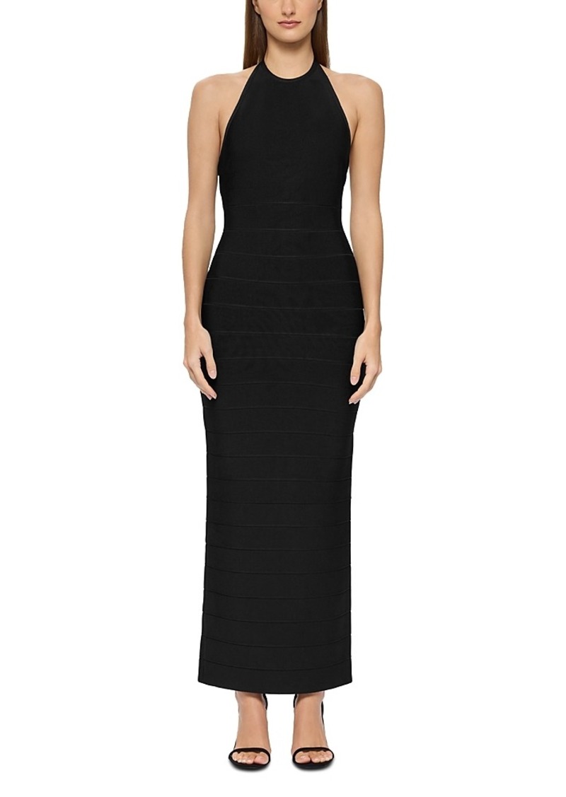 Herve Leger Halter Bandage Gown