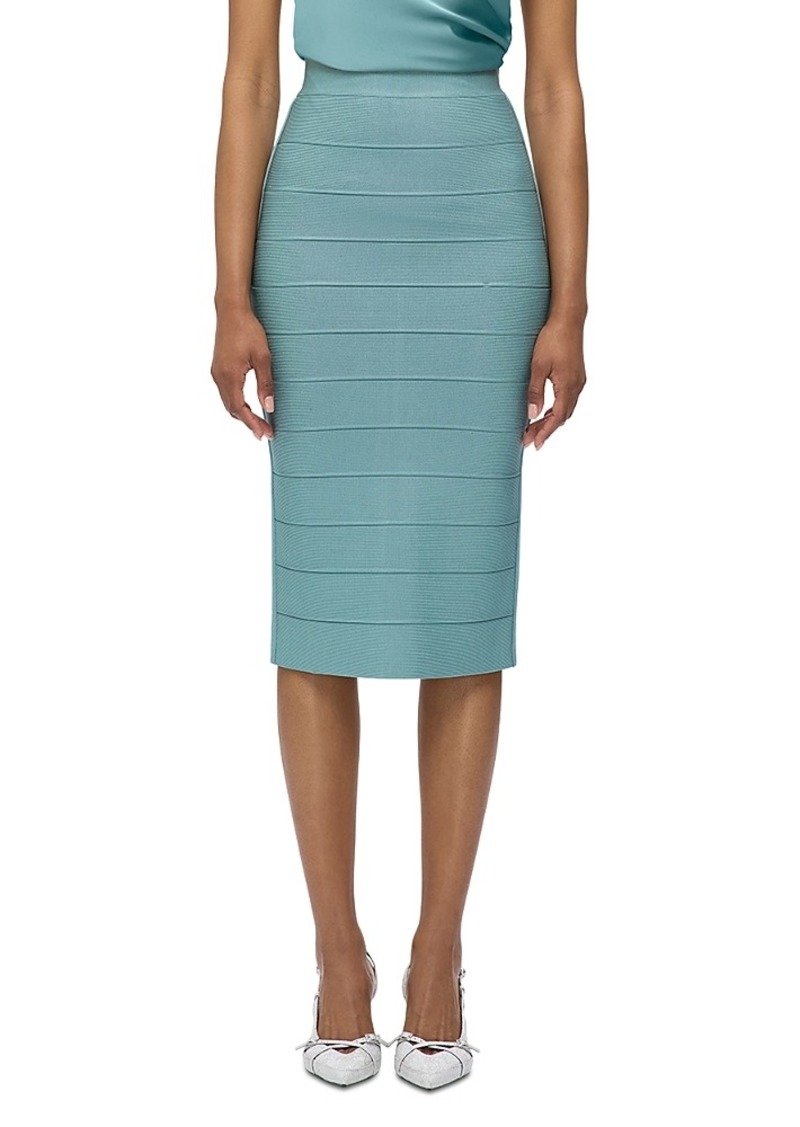 Herve Leger Icon Bandage Pencil Skirt