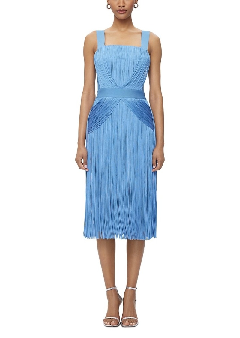 Herve Leger Marion Fringe Dress