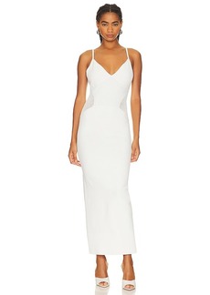 Herve Leger Mixed Pointelle Strappy Gown