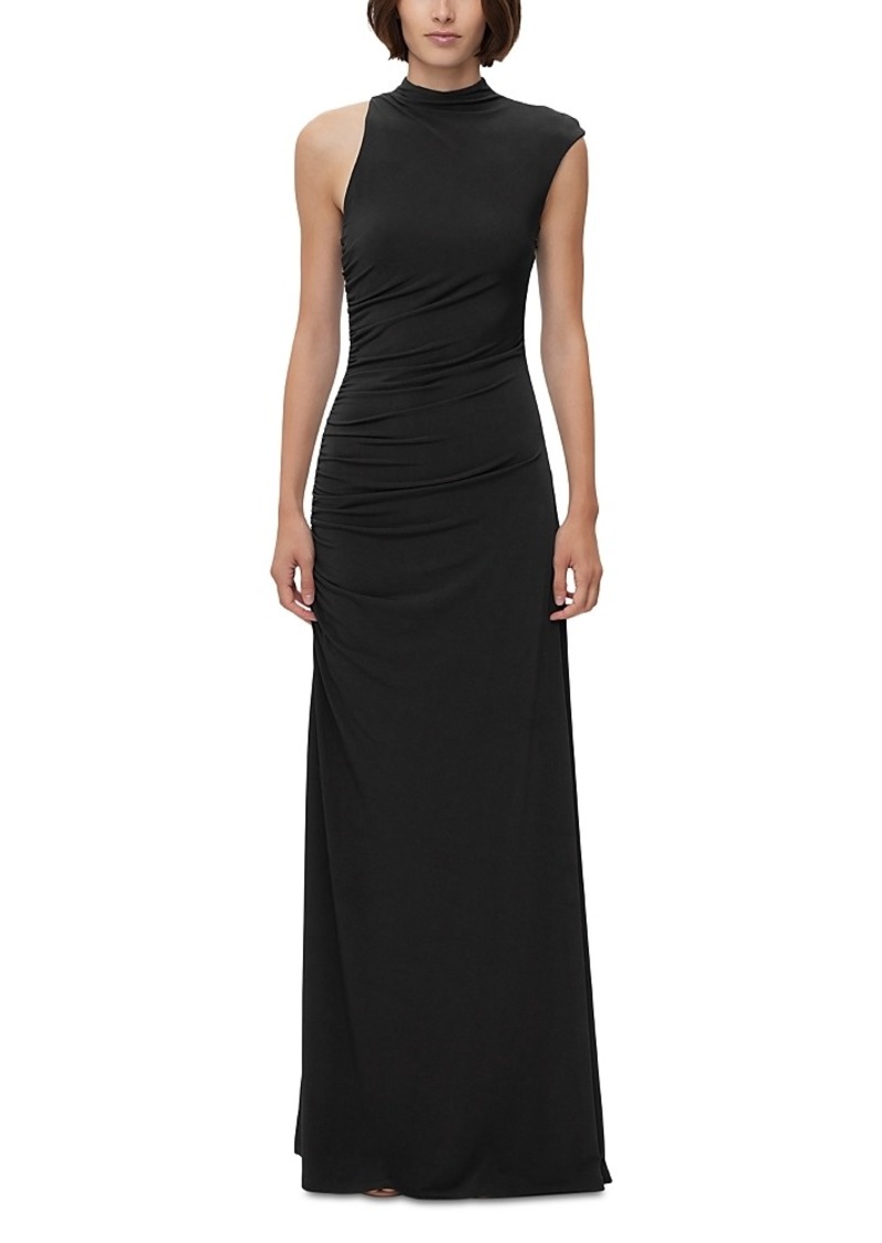 Herve Leger Ruched Jersey Column Gown