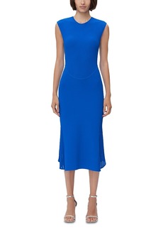 Herve Leger Ruched Woven Combo Sleeveless Gown