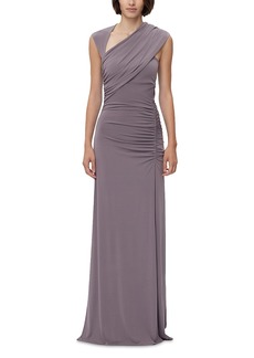 Herve Leger Sleeveless Ruched Matte Jersey Gown