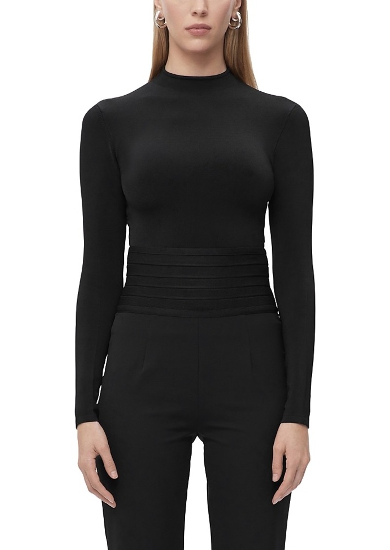 Herve Leger The Iris Mock Neck Top