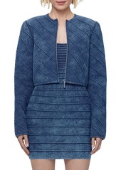 Herve Leger The Riley Denim Bandage Jacket