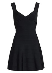 Herve Leger Icon Fit-And-Flare Dress