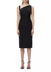 Herve Leger Ingrid One-Shoulder Sheath Dress