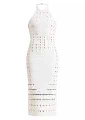 Herve Leger Joanne Hardware Midi-Dress