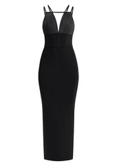 Herve Leger Jocelyn Plunge Bandage Gown