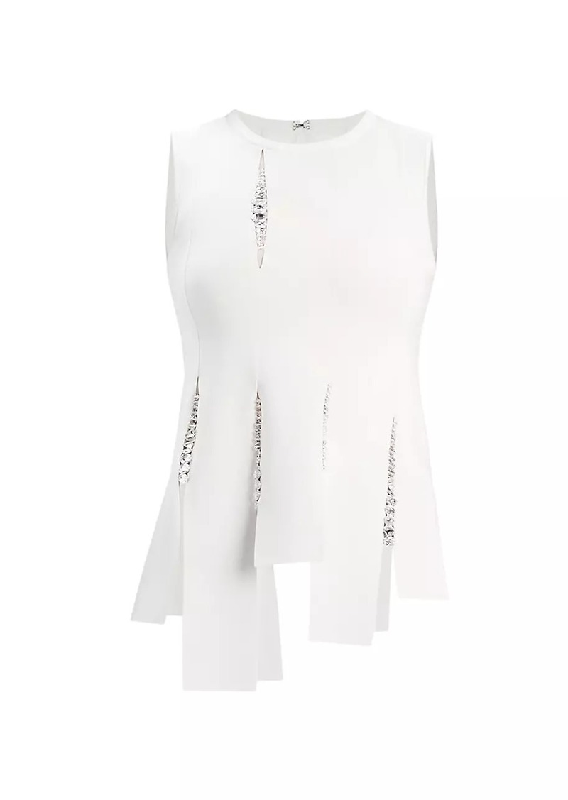 Herve Leger Naomi Crystal-Embellished Top