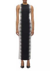 Herve Leger Ruby Intarsia Body-Con Gown