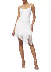 Herve Leger Zoe Fringe-Trimmed Bandage Minidress