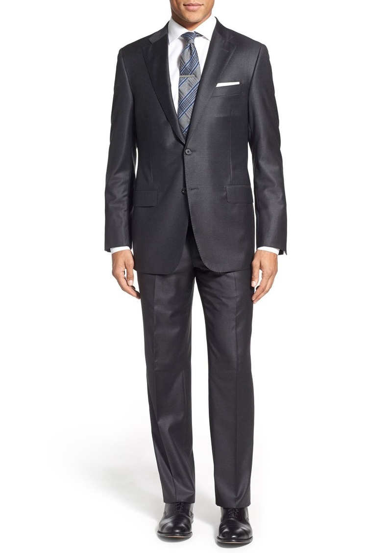 Hickey Freeman Hickey Freeman Classic B Fit Solid Wool Suit | Suits