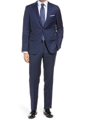 Hickey Freeman Beacon B Series Classic Fit Wool Suit in Navy at Nordstrom