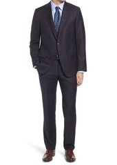 Hickey Freeman Infinity Classic Fit Solid Wool Suit in Navy at Nordstrom