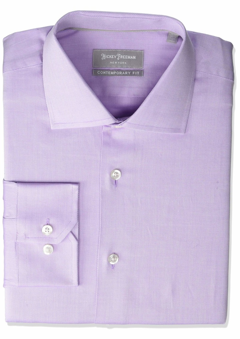 Hickey Freeman Men's Contemporary Fitted Long Dress Shirt  16.5" Neck 36-37" Sleeve