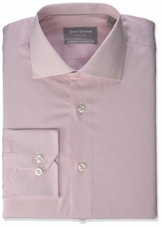 Hickey Freeman Men's Contemporary Fitted Long Dress Shirt  15" Neck 32-33" Sleeve