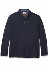 Hickey Freeman Men's Long Sleeve Cotton Polo Shirt  XXL