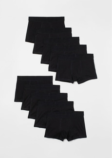 H&M H & M - 10-pack Short Cotton Boxer Shorts - Black