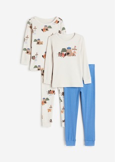 H&M H & M - 2-pack Cotton Pajamas - Beige