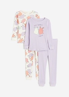 H&M H & M - 2-pack Cotton Pajamas - Purple