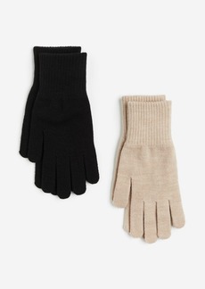 H&M H & M - 2-pack Gloves - Beige