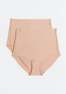 H&M H & M - 2-pack Invisible Light Shaping Briefs - Beige