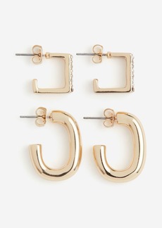 H&M H & M - 2 Pairs Hoop Earrings - Gold