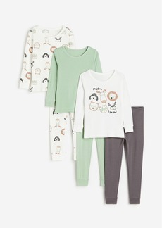 H&M H & M - 3-pack Cotton Pajamas - Green
