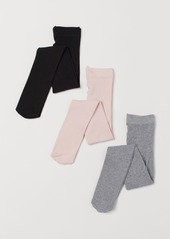 H&M H & M - 3-pack Fine-knit Tights - Pink