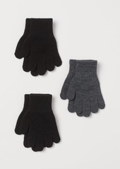 H&M H & M - 3-pack Gloves - Black