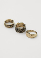 H&M H & M - 3-pack Rings - Gold