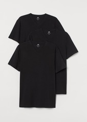 H&M H & M - 3-pack Slim Fit T-shirts - Black