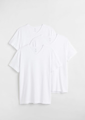 H&M H & M - 3-pack Slim Fit T-shirts - White