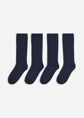 H&M H & M - 4-pack Knee Socks - Blue
