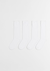 H&M H & M - 4-pack Knee Socks - White