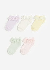 H&M H & M - 5-pack Ankle Socks - Yellow