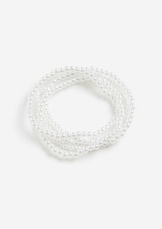 H&M H & M - 5-pack Beaded Bracelets - White