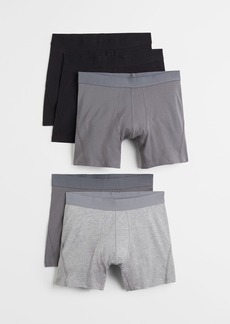 H&M H & M - 5-pack Xtra Life Boxer Briefs - Gray