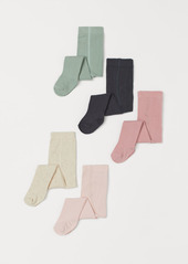 H&M H & M - 5-pack Fine-knit Tights - Pink