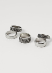 H&M H & M - 5-pack Rings - Silver