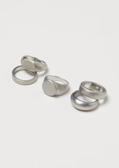 H&M H & M - 5-pack Rings - Silver