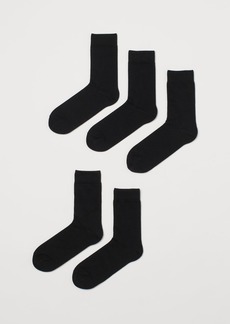 H&M H & M - 5-pack Socks - Black
