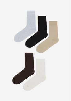 H&M H & M - 5-pack Socks - Brown